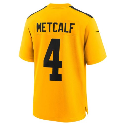 DK Metcalf Pittsburgh Steelers Nike Alternate 1933 Throwback Game Jersey – Gold - Image 3