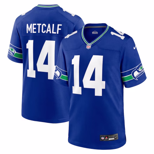 DK Metcalf Seattle Seahawks Nike Throwback Player Game Jersey – Royal