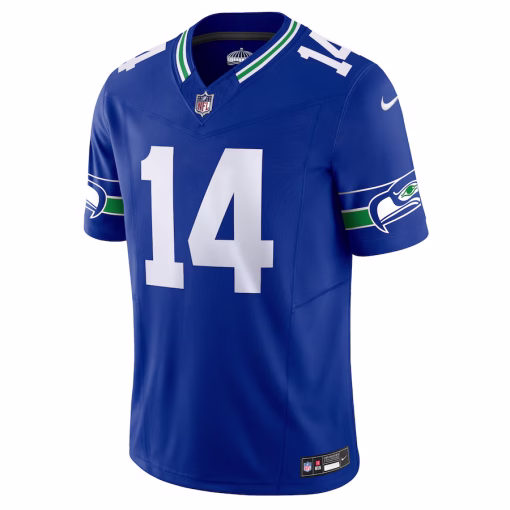 DK Metcalf Seattle Seahawks Nike Vapor F.U.S.E. Limited Jersey – Royal - Image 2