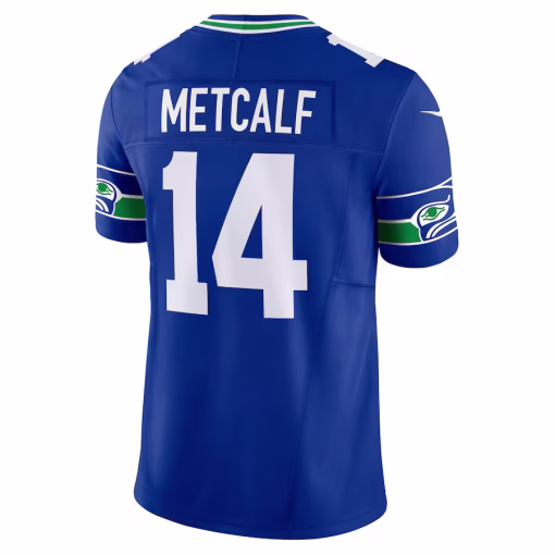 DK Metcalf Seattle Seahawks Nike Vapor F.U.S.E. Limited Jersey – Royal - Image 3