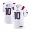 Drake Maye New England Patriots Nike Player Game Jersey – White