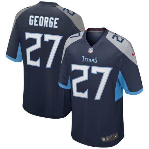 Eddie George Tennessee Titans Nike Game Retired Player Jersey – Navy