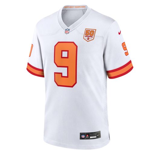 Emeka Egbuka ’76 Tampa Bay Buccaneers Nike 50th Season Game Jersey – White - Image 2