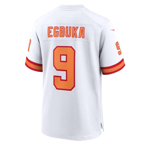 Emeka Egbuka ’76 Tampa Bay Buccaneers Nike 50th Season Game Jersey – White - Image 3
