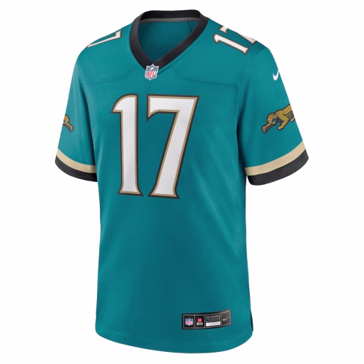 Evan Engram Jacksonville Jaguars Nike Prowler Throwback Player Game Jersey – Teal - Image 2