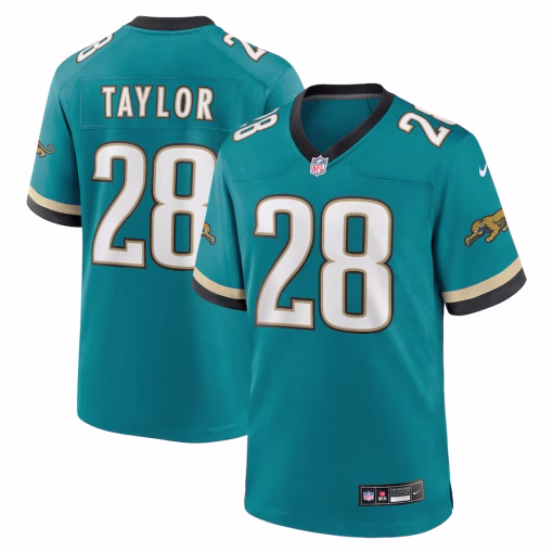 Fred Taylor Jacksonville Jaguars Nike Prowler Throwback Retired Player Game Jersey – Teal