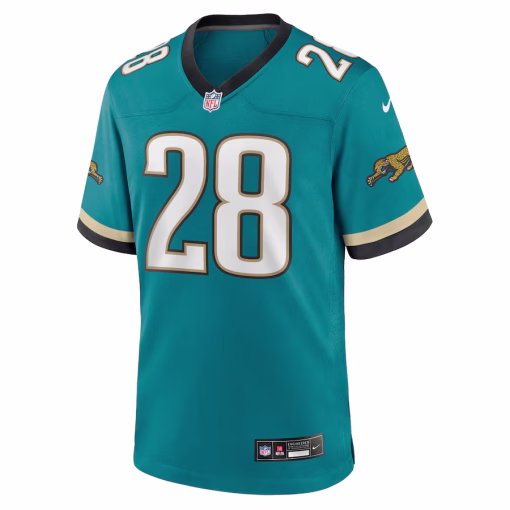 Fred Taylor Jacksonville Jaguars Nike Prowler Throwback Retired Player Game Jersey – Teal - Image 2