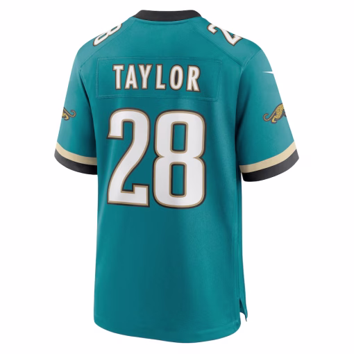 Fred Taylor Jacksonville Jaguars Nike Prowler Throwback Retired Player Game Jersey – Teal - Image 3