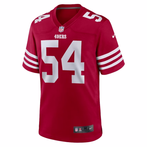 Fred Warner San Francisco 49ers Nike Player Game Jersey – Scarlet - Image 2