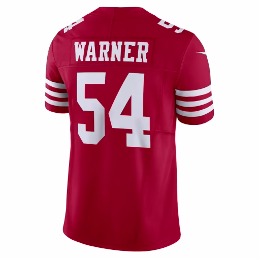 Fred Warner San Francisco 49ers Nike Vapor F.U.S.E. Limited Jersey – Scarlet - Image 3