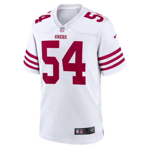 Fred Warner San Francisco 49ers Nike Player Game Jersey – White - Image 2