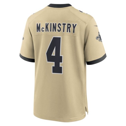 Ga’Quincy McKinstry New Orleans Saints Nike Gameday Golds Alternate Game Player Jersey – Gold - Image 3