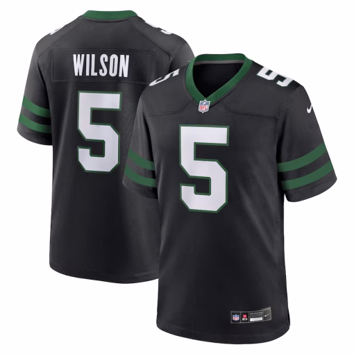 Garrett Wilson New York Jets Nike Alternate Game Jersey – Legacy Black