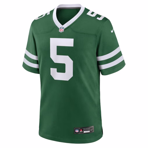 Garrett Wilson New York Jets Nike Game Jersey – Legacy Green - Image 3