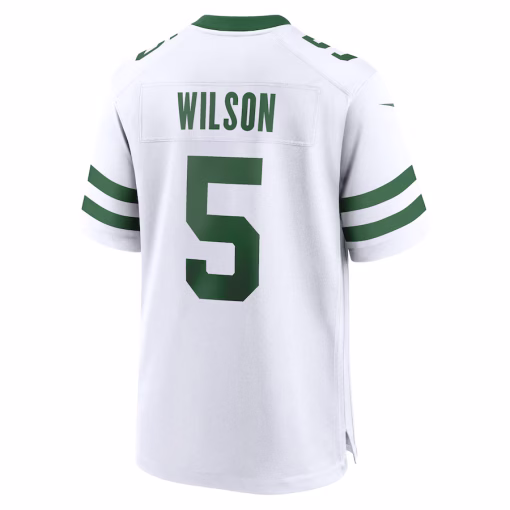 Garrett Wilson New York Jets Nike Game Jersey – Legacy White - Image 2