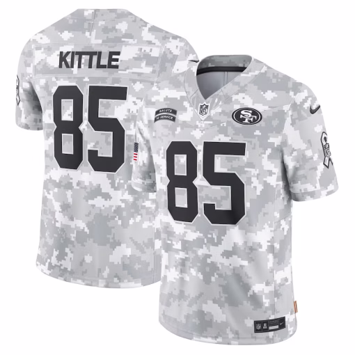 George Kittle San Francisco 49ers Nike 2024 Salute to Service Limited Jersey – Arctic Camo