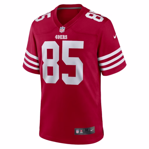 George Kittle San Francisco 49ers Nike Player Game Jersey – Scarlet - Image 4