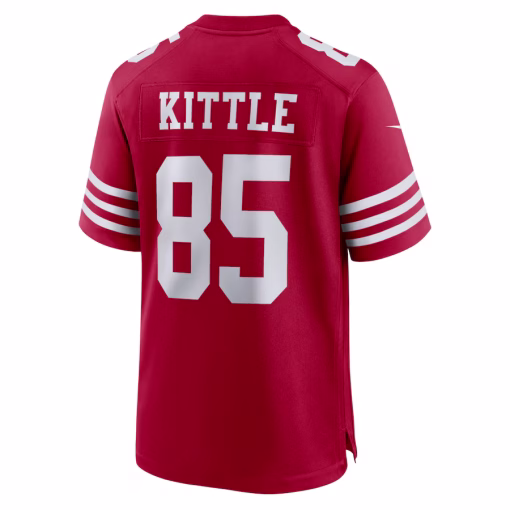 George Kittle San Francisco 49ers Nike Player Game Jersey – Scarlet - Image 3