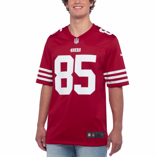 George Kittle San Francisco 49ers Nike Player Game Jersey – Scarlet - Image 2