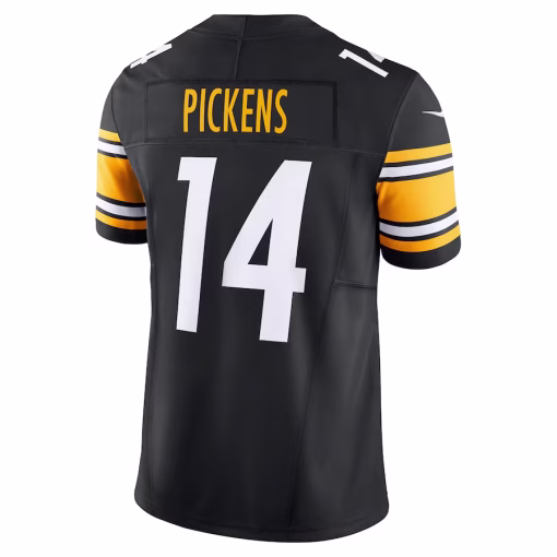 Men’s Pittsburgh Steelers George Pickens Nike Black Vapor F.U.S.E. Limited Jersey - Image 3
