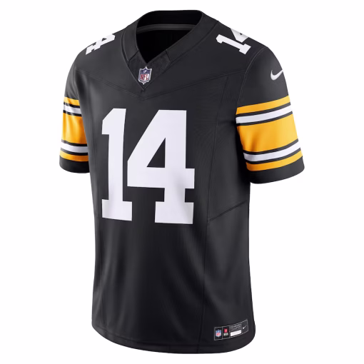 Men’s Pittsburgh Steelers George Pickens Nike Black Vapor F.U.S.E. Limited Jersey - Image 2