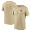 New Orleans Saints Nike Sideline Alt Pack Small Logo Legend Performance T-Shirt – Gold