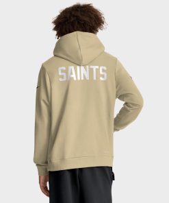 Alternative view of New Orleans Saints Nike Sideline Standard Issue Alt 2 Dri-FIT Hoodie – Gold