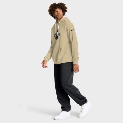 New Orleans Saints Nike Sideline Standard Issue Alt 2 Dri-FIT Hoodie – Gold - Image 3