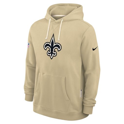 New Orleans Saints Nike Sideline Standard Issue Alt 2 Dri-FIT Hoodie – Gold - Image 5
