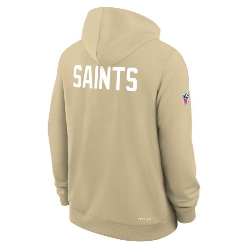 New Orleans Saints Nike Sideline Standard Issue Alt 2 Dri-FIT Hoodie – Gold - Image 6