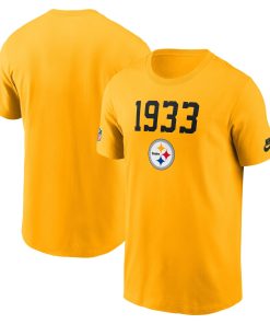 Pittsburgh Steelers Nike 1933 Alt Pack Onside Conversion Performance T-Shirt – Gold