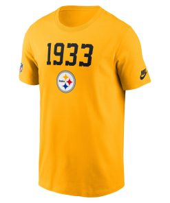 Alternative view of Pittsburgh Steelers Nike 1933 Alt Pack Onside Conversion Performance T-Shirt – Gold