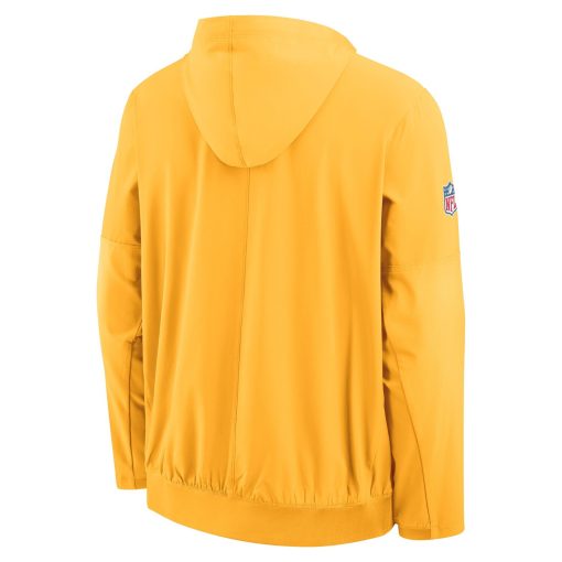 Pittsburgh Steelers Nike 1933 Sideline Alt Pack Anorak Half-Zip Hoodie Jacket – Gold - Image 5
