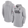 Carolina Panthers Nike 2024 Salute to Service Lightweight Performance Long Sleeve Hooded T-Shirt – Gray