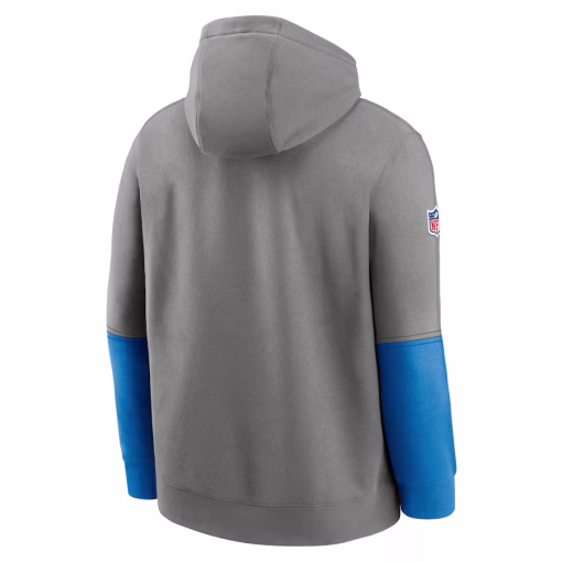 Detroit Lions Nike 2024 Sideline Club Pullover Hoodie – Gray - Image 3