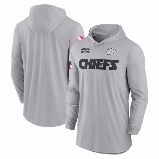 Men’s Kansas City Chiefs Nike Arctic Camo 2024 Salute to Service Club Fleece Pullover Hoodie