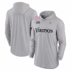 Minnesota Vikings Nike 2024 Salute to Service Lightweight Performance Long Sleeve Hooded T-Shirt – Gray