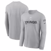 Minnesota Vikings Nike 2024 Salute To Service Long Sleeve T-Shirt – Gray