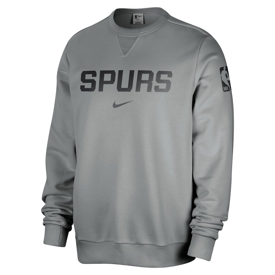 San Antonio Spurs Nike Courtside Standard Issue Performance Pullover Sweatshirt – Gray