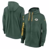Men’s Green Bay Packers Nike Green 2024 Sideline Club Full-Zip Hoodie