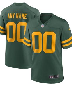 Green Bay Packers Nike Alternate Custom Jersey – Green