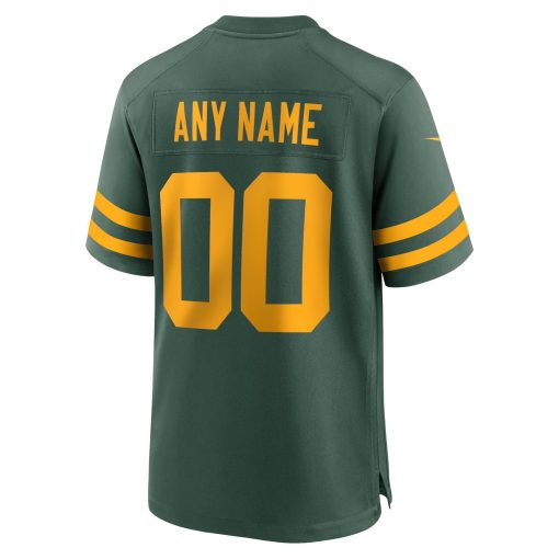 Green Bay Packers Nike Alternate Custom Jersey – Green - Image 3