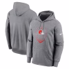 Cleveland Browns Nike Icon Performance Pullover Hoodie – Heather Gray