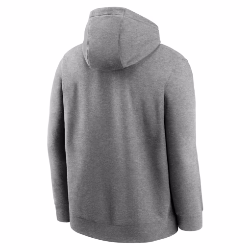 Cleveland Browns Nike Rewind Club Logo Pullover Hoodie – Heather Gray - Image 3