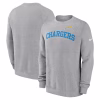 Los Angeles Chargers Nike Club Pullover Sweatshirt – Heather Gray