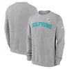 Miami Dolphins Nike Club Pullover Sweatshirt – Heather Gray