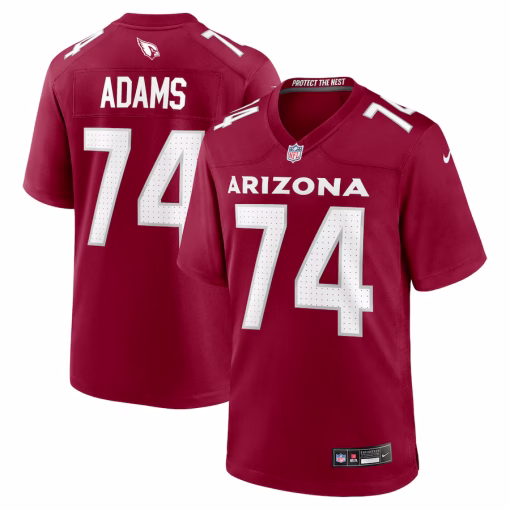 Isaiah Adams Arizona Cardinals Nike Team Game Jersey – Cardinal