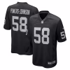 Jackson Powers-Johnson Las Vegas Raiders Nike Team Game Jersey – Black