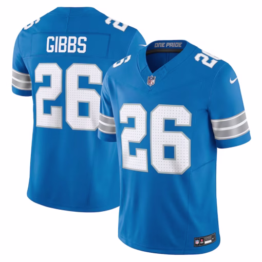 Jahmyr Gibbs Detroit Lions Nike Vapor F.U.S.E. Limited Jersey – Blue
