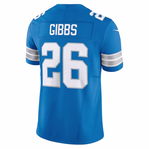 Jahmyr Gibbs Detroit Lions Nike Vapor F.U.S.E. Limited Jersey – Blue - Image 3